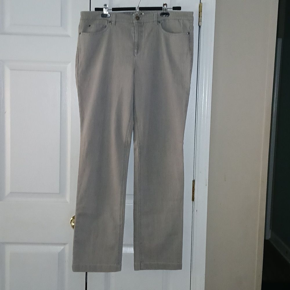 Jones New York Sport Stretch gray  casual denim jeans  Sz 16 NWOT
